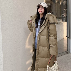 过膝长款超大被子棉服学生外套2025冬装新款女连帽加厚图片