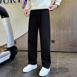 K6832加绒 P6898 店主风小伙风新款加绒休闲卫裤弯刀裤图片