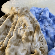 港风宽松潮牌提花立领棉服棉衣保暖UP216-2-BK63-P148-控179，男装棉衣，星座716-1