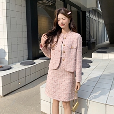 女纽扣成人四季2026年春季两件套中式长袖女装女士精品套装，女装套装/套裙，凡歌灵