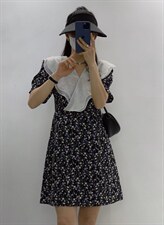 欧货同款拼接连衣裙，女装连衣裙，玩美