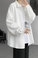 衬衫男春夏新款港风宽松提花长袖衬衣CS023-P45，男装衬衫，星座214-3