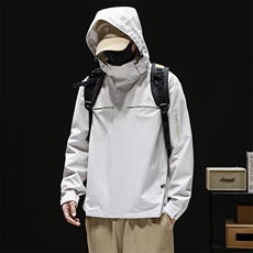 新款男外套夹克休闲宽松运动户外高街连帽工装青少年Q5573-P68，男装夹克，星座610（原A335）