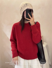 2025年秋季时尚百搭通勤简约休闲圆领套衫,女装针织衫/毛衣,斯尔特羊绒, 2025年秋季时尚百搭通勤简约休闲圆领套衫,女装针织衫/毛衣,斯尔特羊绒,