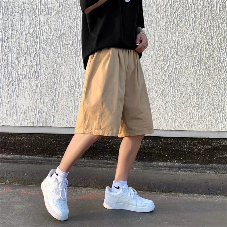 夏季五分裤男宽松直筒短裤港风ins潮牌休闲工装阔腿中裤DK903-P28,男装休闲裤,星座1008-1