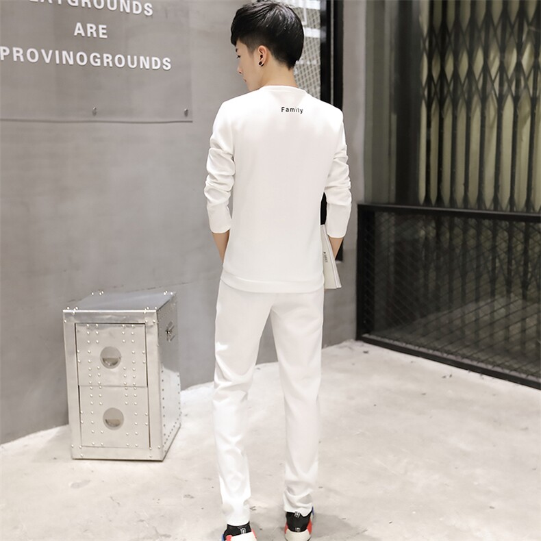 卫衣几何图案圆领潮青春流行秋季修身型印花套头青年韩版时尚休闲舒适简约潮流,男装卫衣,星座1506-1