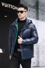 新款防水90绒黑金羽绒服外套男士秋冬季时尚休闲拆卸帽羽绒服大衣，男装羽绒服，钱塘723