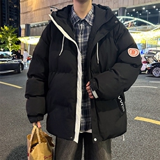 棉衣男冬季连帽棉袄外套韩版潮流宽松面包棉服JC8028/P78，男装棉衣，星座506