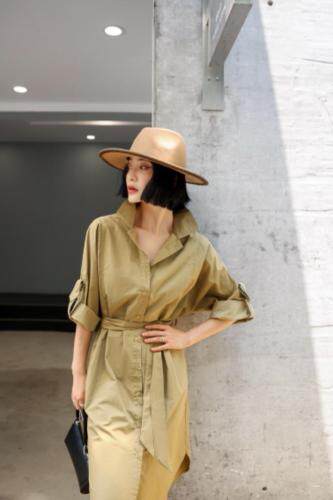 秋季新款风衣款连衣裙，女装风衣，储辰