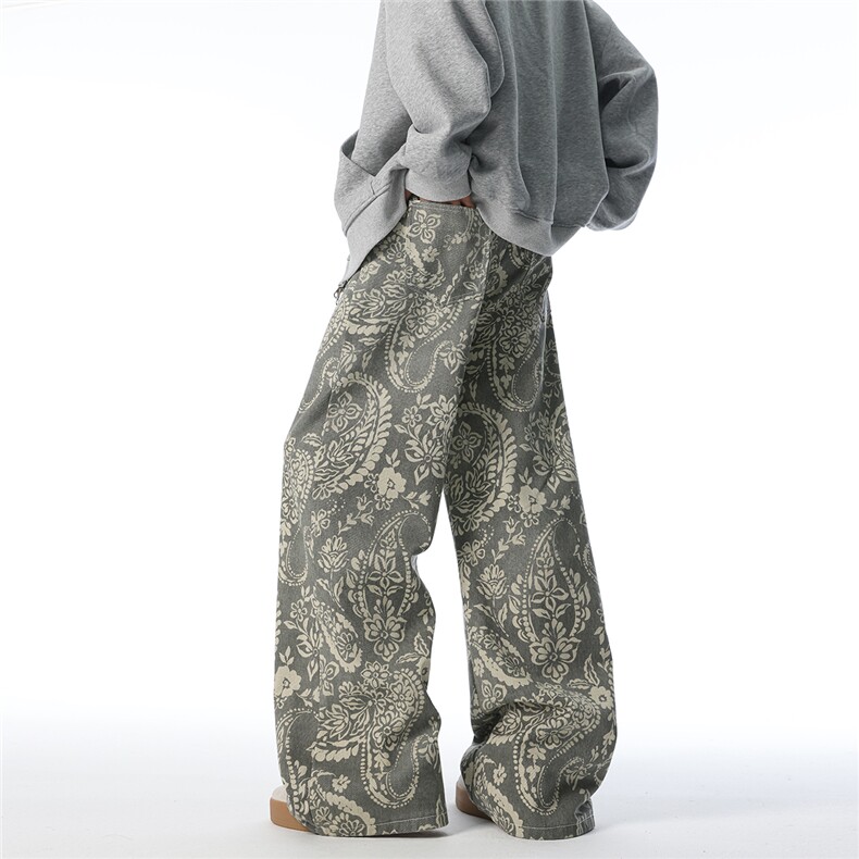 XZ1011-8519-P55控88腰果花牛仔裤60.6棉39.4聚酯纤维，男装牛仔裤，星座B271