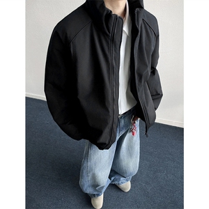 网图 美式高街cleanfit立领加棉大码工装夹克棉衣男M24986-特P40图片