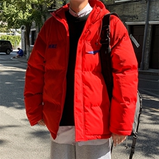 冬季新款潮保暖加厚假两件连帽男休闲宽松棉衣WT07-P80，男装棉衣，电商A128
