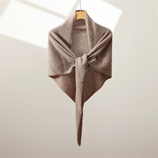 2025年秋季平面针织羊绒披肩时尚休闲通勤百搭，披肩，喜润羊绒