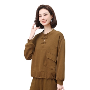 叶笙衣 宽松显瘦长袖棉麻衬衫女秋装新款复古文艺上衣大码女装图片