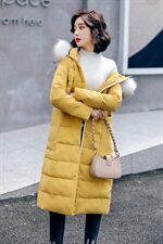 羽绒服女长款冬2021新款冬装90白鸭绒大毛领休闲保暖外套，女装羽绒服，海爱依仁
