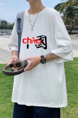 DX17189-P20纯短袖t恤男大码半袖打底衫宽松体恤衫港风，男装T恤，电商A040