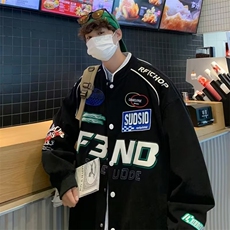 印花青春流行新款潮百搭单排扣时尚夹克男WT20P65，男装夹克，星座1116-2