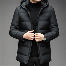 新款羽绒服连帽可脱卸冬季男士保暖休闲90白鸭绒外套DS2162-P235,男装羽绒服,电商B212（原钱塘6029）