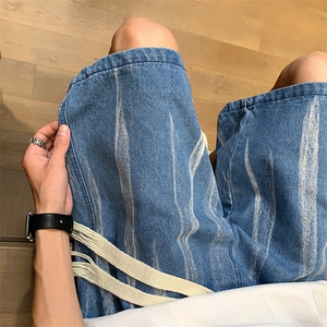 港风牛仔短裤夏季韩版五分裤男 潮流百搭休闲裤子XD22933特批32图片