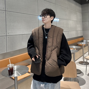 棉马甲背心男女韩版潮流保暖时尚2024冬季ins棉服外套MF276-P70图片