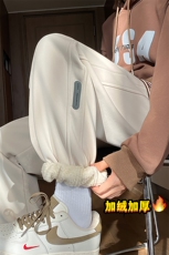 加绒加厚休闲运动卫裤男美式针织束脚裤子715-6-BX03P55（控78），男装休闲裤，星座715-6