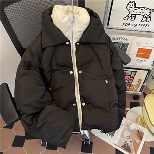 加绒加厚冬款男假两件皮棉衣面包服保暖棉袄休闲外套MA9094 P152图片