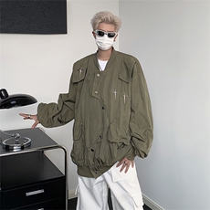 美式vibe棒球服男秋季飞行员夹克高街外套春秋潮牌小众J8528-p63，男装夹克，星座1008