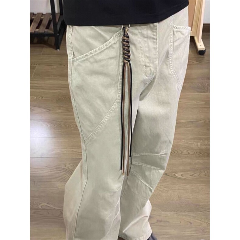 美式复古水洗做旧休闲工装长裤vintage宽松直筒百搭裤LA1122-P53,男装工装外套,星座1008