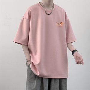 麂皮绒短袖t恤男大码半袖男 JD82438-P25图片