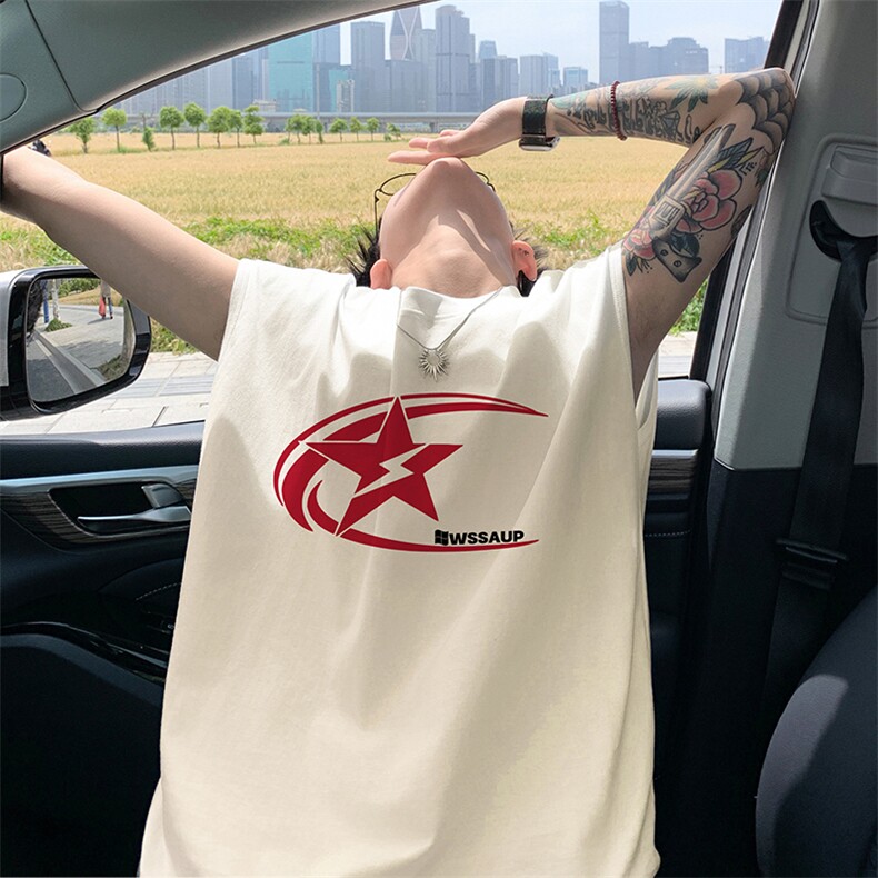 量大优 得物抖音高品质重磅230克美式印花无袖t恤背心WB308 特P18图片