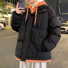 三防面料抖音品质现货10W件假两件加厚棉衣外套棉服BM888特P98，男装棉衣，电商A486