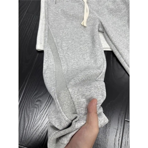 美式斜切运动卫裤男秋冬裤子cleanfit宽松显瘦直筒裤K6724-P34图片