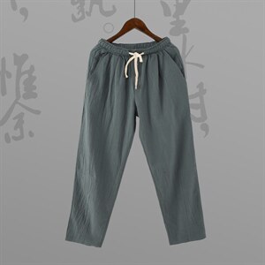 春秋季休闲裤子男宽松亚裤韩版潮流九分裤长裤直筒K22P18图片