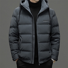 冬季新款御寒休闲羽绒服男装青中年男士加厚保暖白鸭绒外套爸爸装，男装羽绒服，电商B212（原钱塘6029）