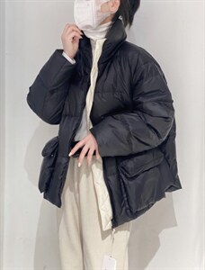拼色羽绒服图片