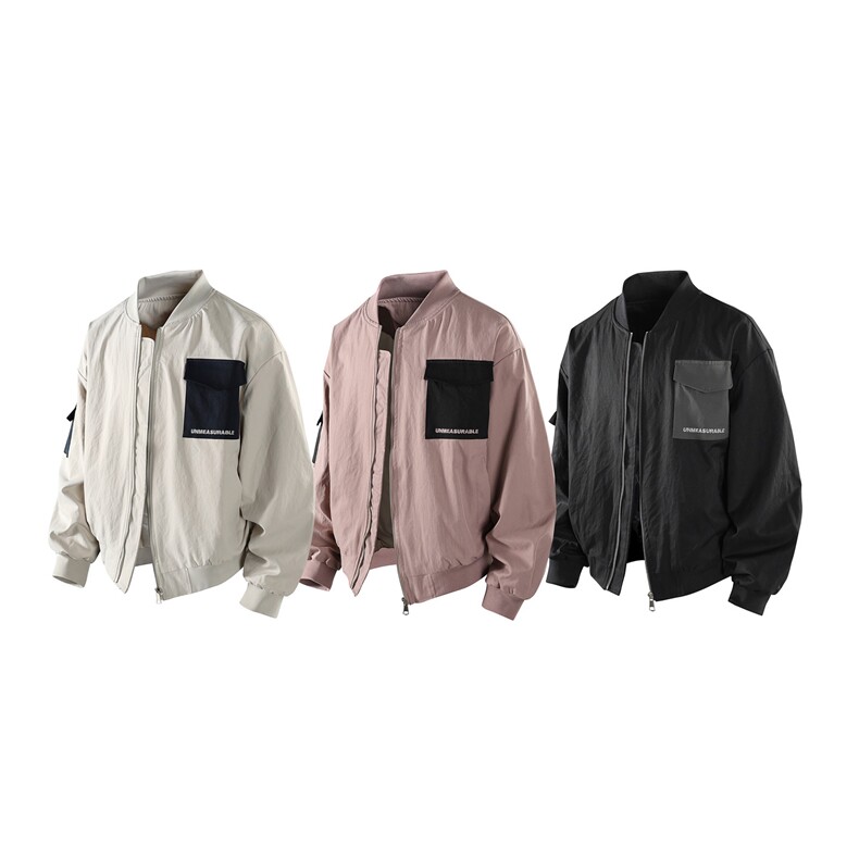 b228-j3145-p85撞色棉感棒球领夹克，男装夹克，电商A016 (原B228)