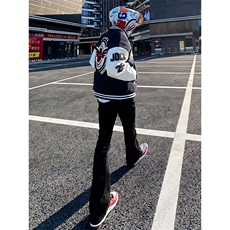 1014-1~KZ3003~特P35-美式痞帅vibe牛仔裤男高街潮牌黑色，男装牛仔裤，星座1014-1