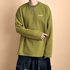 现货-2025春季新款圆领宽松卫衣男潮牌重磅长袖A351-AT2513-P50，男装卫衣，电商A351