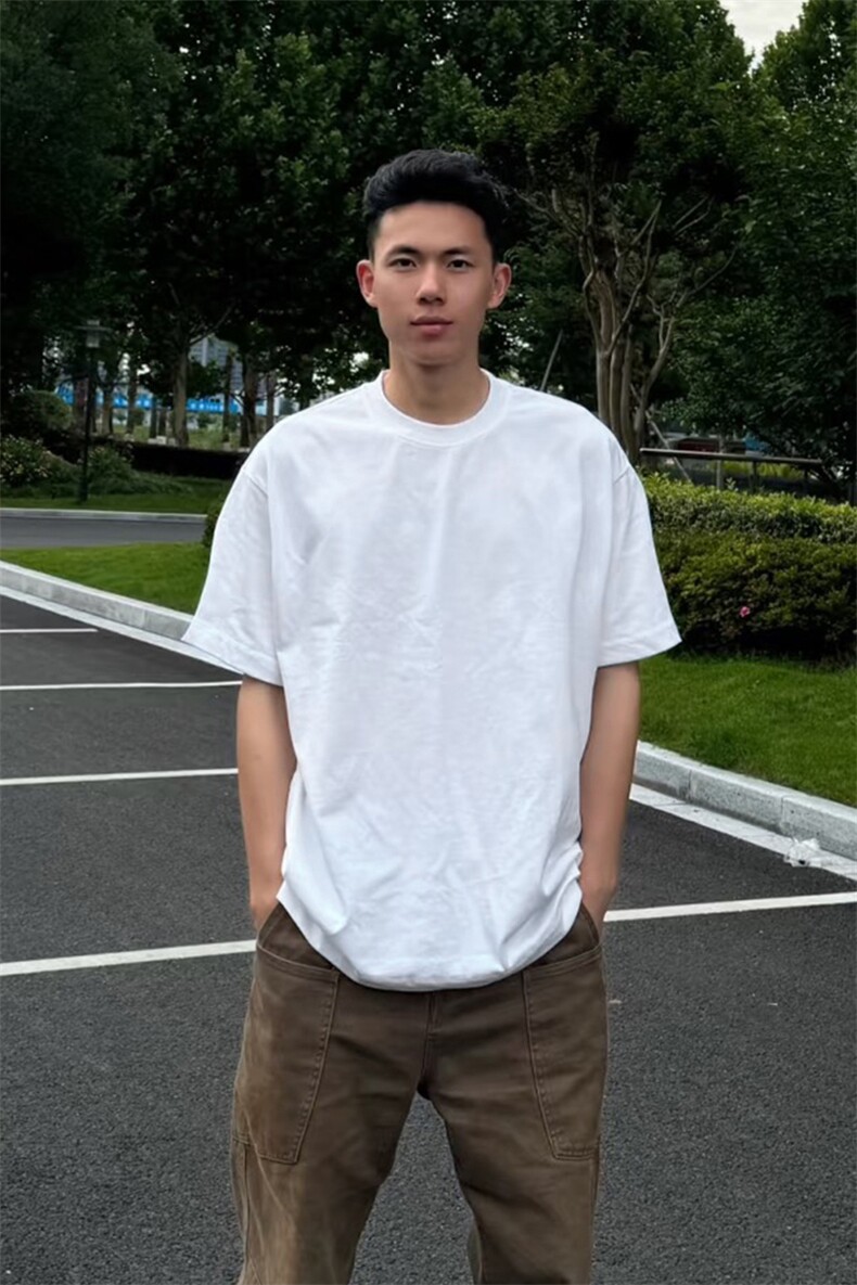 网图2026夏季新款230g纯棉圆领短袖T恤男DT6299特P14建议零售价38,男装T恤,电商A001