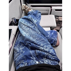 荆棘提花牛仔裤美式高街vibe裤子男女水洗直筒微喇裤LN70722-P52，男装牛仔裤，星座1008