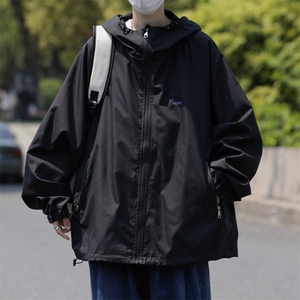 春秋潮牌ins连帽百搭夹克美式户外冲锋衣外套防晒衣男 W7798-P55图片