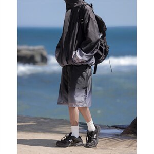 2026平铺山系防水冲锋衣大码M-5XL渐变色夹克男JK77088P85控128图片