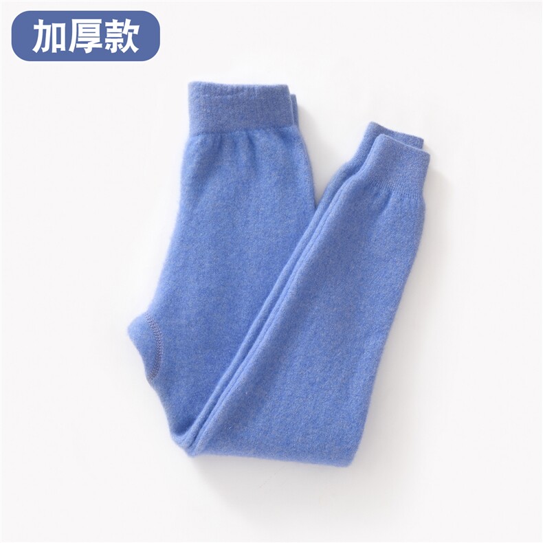 儿童山羊绒裤男童女童加厚保暖裤针织打底裤大童毛裤中厚靴裤，童装裤子，跳跳羊儿童羊绒衫