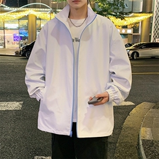 港风秋季新款宽松夹克男渐变色立领上衣两面穿外套MYJ24-7906-P68，男装夹克，星座717