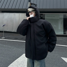 冬季美潮高级感设计感小众连帽棉服男欧美街头外套，男装棉衣，星座716-4