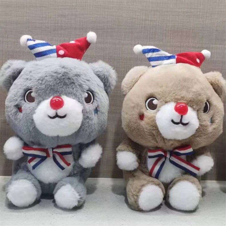 小丑熊，红發毛绒玩具