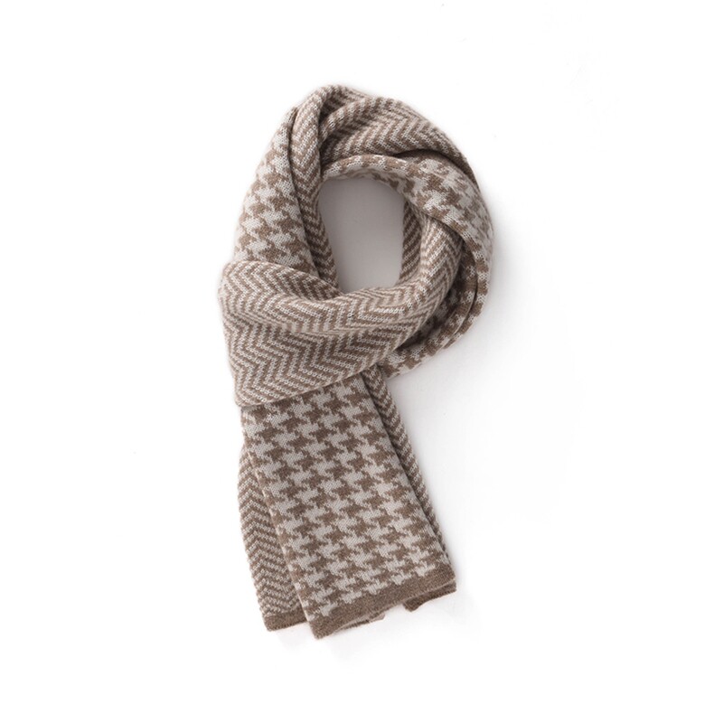 2025百搭时尚简约格子围巾,饰品围巾,蒙娇羊绒