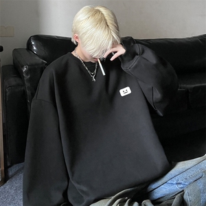 男生秋季新款潮流多色宽松上衣简约圆领卫衣JK23343特批24控39图片