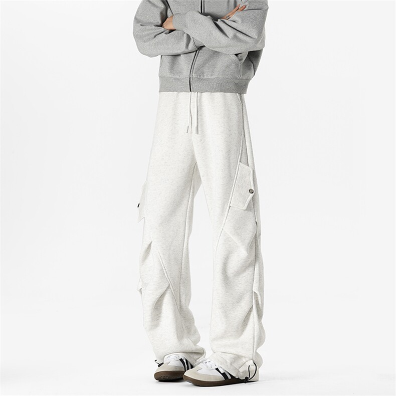 秋冬重磅华棉设计感卫裤XZ806-CK03067-P68CK03067加绒P78，男装休闲裤，四季星座806