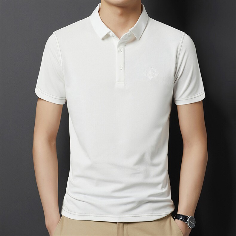 DYB9276钱塘2020-3新款POLO衫纯棉短袖夏季翻领上衣P53，男装Polo衫，钱塘207-3